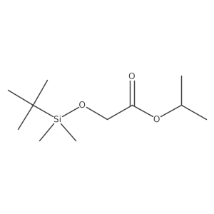 Isopropyl 2-((tert-butyldimethylsilyl)oxy)acetate结构式