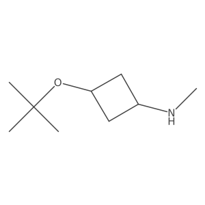 3-(tert-butoxy)-N-methylcyclobutan-1-amine结构式