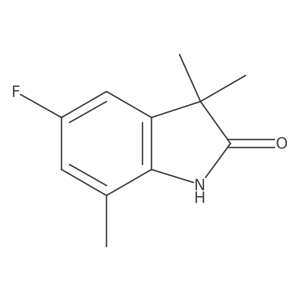 5-fluoro-3,3,7-trimethyl-2,3-dihydro-1H-indol-2-one Structure