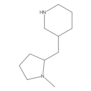 3-[(1-Methylpyrrolidin-2-yl)methyl]piperidine Structure