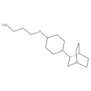 1-Propanamine, 3-[[1-(1-azabicyclo[2.2.2]oct-3-yl)-4-piperidinyl]oxy]-结构式