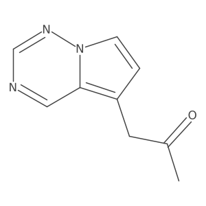 1-(Pyrrolo[2,1-f][1,2,4]triazin-5-yl)propan-2-one结构式