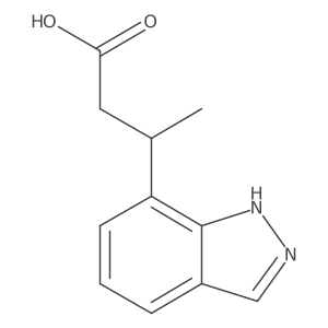 3-(1H-indazol-7-yl)butanoic acid Structure