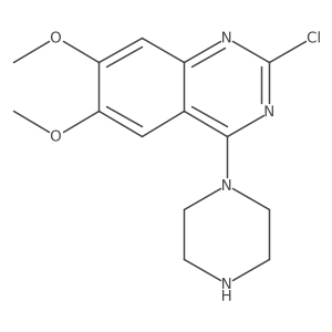 2-Chloro-6,7-dimethoxy-4-(piperazin-1-yl)quinazoline Structure