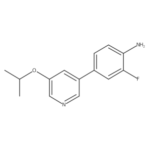 2-Fluoro-4-(5-isopropoxypyridin-3-yl)aniline Structure