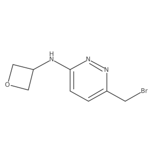 6-(bromomethyl)-N-(oxetan-3-yl)pyridazin-3-amine Structure