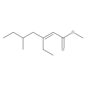 methyl (2E)-3-ethyl-5-methylhept-2-enoate结构式