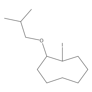 1-Iodo-2-(2-methylpropoxy)cyclooctane结构式