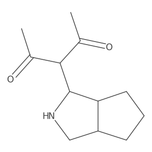 3-{Octahydrocyclopenta[c]pyrrol-1-yl}pentane-2,4-dione结构式