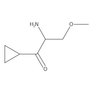 2-Amino-1-cyclopropyl-3-methoxypropan-1-one Structure