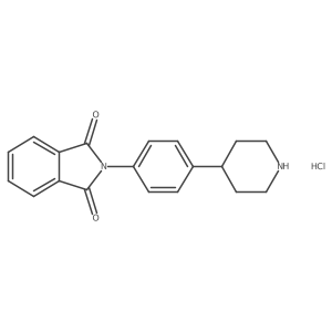 2-(4-(Piperidin-4-yl)phenyl)isoindoline-1,3-dione hydrochloride Structure