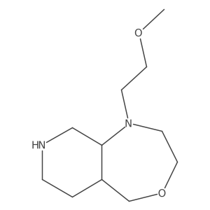 (5aS,9aS)-1-(2-methoxyethyl)decahydropyrido[3,4-e][1,4]oxazepine结构式