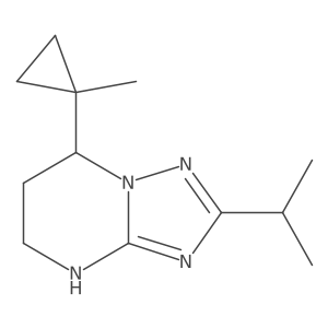 7-(1-methylcyclopropyl)-2-(propan-2-yl)-4H,5H,6H,7H-[1,2,4]triazolo[1,5-a]pyrimidine Structure