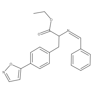 4-(5-Isoxazolyl)-N-(phenylmethylene)phenylalanine ethyl ester结构式