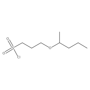 3-(Pentan-2-yloxy)propane-1-sulfonyl chloride Structure