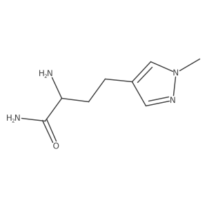2-amino-4-(1-methyl-1H-pyrazol-4-yl)butanamide结构式