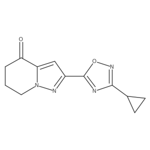 2-(3-Cyclopropyl-1,2,4-oxadiazol-5-yl)-6,7-dihydropyrazolo[1,5-a]pyridin-4(5H)-one Structure