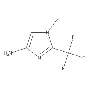 1-Methyl-2-(trifluoromethyl)-1H-imidazol-4-amine Structure