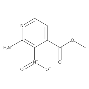Methyl 2-amino-3-nitropyridine-4-carboxylate结构式