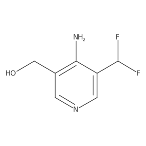 (4-Amino-5-(difluoromethyl)pyridin-3-yl)methanol Structure
