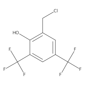Phenol, 2-(chloromethyl)-4,6-bis(trifluoromethyl)- Structure