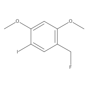 1,5-Dimethoxy-2-iodo-4-(fluoromethyl)benzene Structure