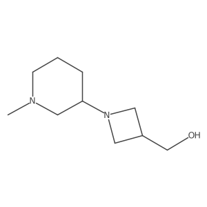 (1-(1-Methylpiperidin-3-yl)azetidin-3-yl)methanol结构式