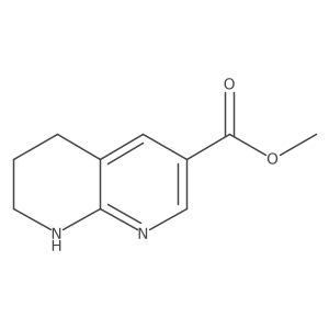 Methyl 5,6,7,8-tetrahydro-1,8-naphthyridine-3-carboxylate结构式