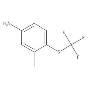 Benzenamine, 3-methyl-4-[(trifluoromethyl)thio]- Structure