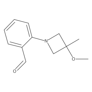 2-(3-Methoxy-3-methylazetidin-1-yl)benzaldehyde Structure