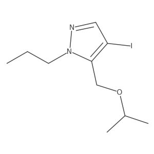4-iodo-5-(isopropoxymethyl)-1-propyl-1H-pyrazole结构式