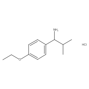 1-(4-Ethoxyphenyl)-2-methylpropan-1-amine hydrochloride Structure
