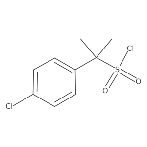 2-(4-Chlorophenyl)propane-2-sulfonyl chloride结构式