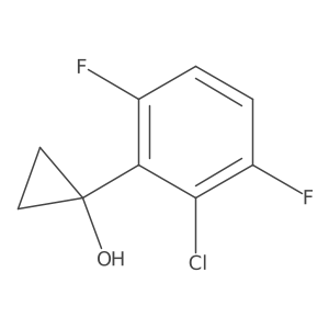 1-(2-Chloro-3,6-difluorophenyl)cyclopropan-1-ol Structure