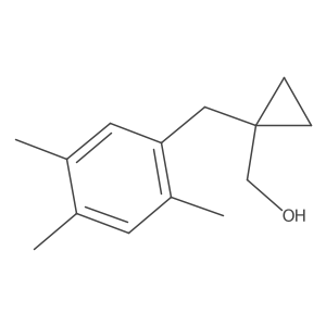 {1-[(2,4,5-Trimethylphenyl)methyl]cyclopropyl}methanol Structure