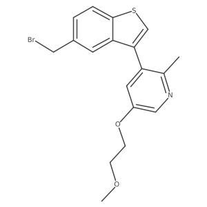 3-(5-(Bromomethyl)benzo[b]thiophen-3-yl)-5-(2-methoxyethoxy)-2-methylpyridine结构式