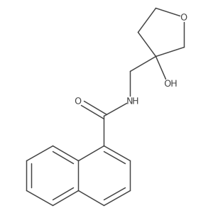 N-((3-hydroxytetrahydrofuran-3-yl)methyl)-1-naphthamide结构式