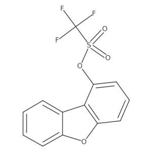 1,1,1-trifluoroMethanesulfonic acid 1-dibenzofuranyl ester结构式