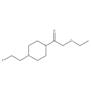 2-Ethoxy-1-(4-(2-fluoroethyl)piperazin-1-yl)ethanone结构式