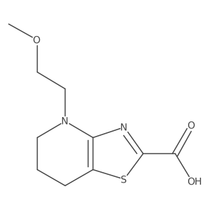 4-(2-Methoxyethyl)-4,5,6,7-Tetrahydrothiazolo[4,5-B]Pyridine-2-Carboxylic Acid Structure