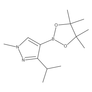 3-Isopropyl-1-methyl-4-(4,4,5,5-tetramethyl-1,3,2-dioxaborolan-2-yl)-1H-pyrazole Structure