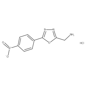 C-[5-(4-Nitro-phenyl)-[1,3,4]oxadiazol-2-yl]-methylamine hydrochloride Structure