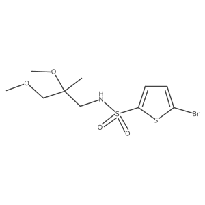 5-bromo-N-(2,3-dimethoxy-2-methylpropyl)thiophene-2-sulfonamide Structure
