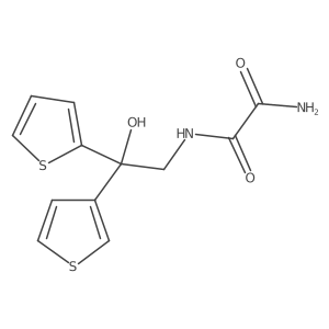N1-(2-hydroxy-2-(thiophen-2-yl)-2-(thiophen-3-yl)ethyl)oxalamide Structure