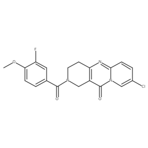 8-chloro-2-(3-fluoro-4-methoxybenzoyl)-3,4-dihydro-1H-dipyrido[1,2-a:4',3'-d]pyrimidin-11(2H)-one Structure