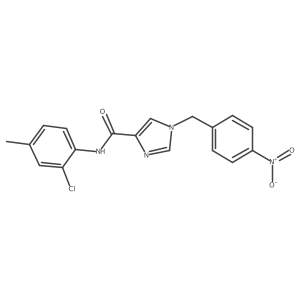 N-(2-chloro-4-methylphenyl)-1-[(4-nitrophenyl)methyl]-1H-imidazole-4-carboxamide Structure