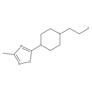 5-(4-(2-Fluoroethyl)piperazin-1-yl)-3-methyl-1,2,4-thiadiazole Structure