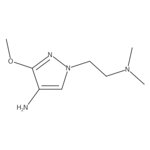 4-Amino-3-methoxy-N,N-dimethyl-1H-pyrazole-1-ethanamine Structure