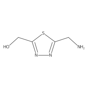 [5-(Aminomethyl)-1,3,4-thiadiazol-2-yl]methanol结构式
