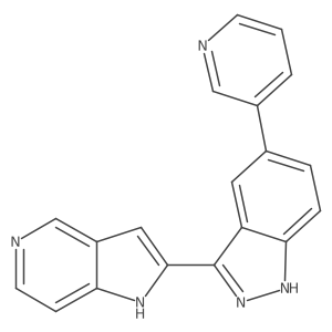5-(3-pyridinyl)-3-(1H-pyrrolo[3,2-c]pyridin-2-yl)-1H-Indazole Structure
